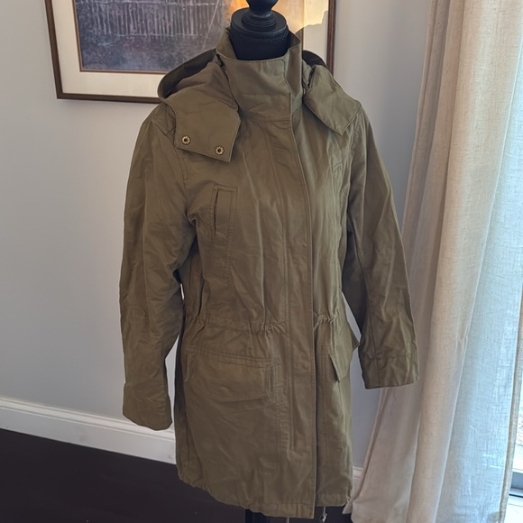 H&M Olive Green Utility Jacket - Size 6 - Picture 8 of 10
